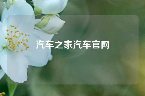 汽车之家汽车官网