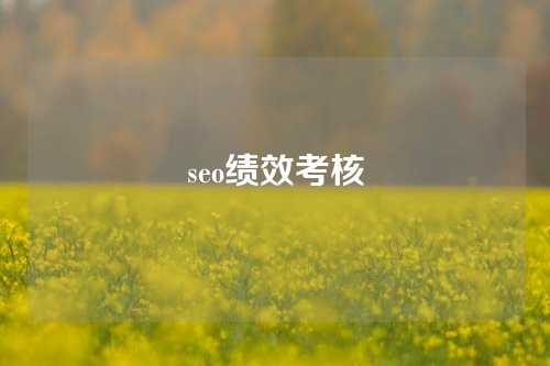 seo绩效考核