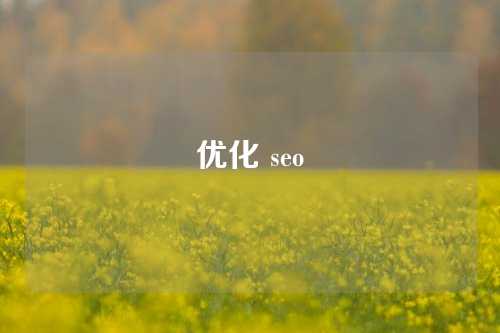 优化 seo