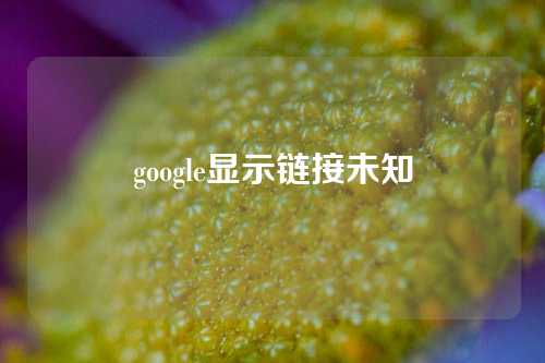 google显示链接未知