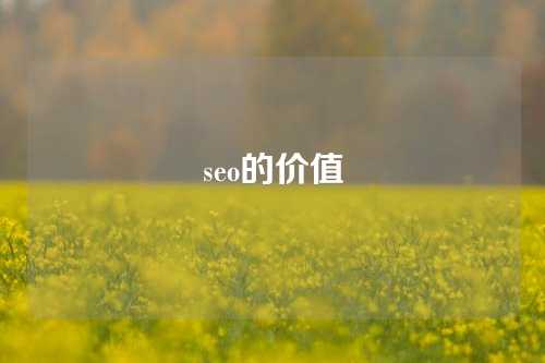 seo的价值