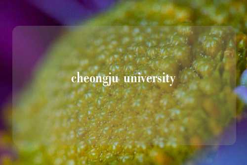 cheongju university