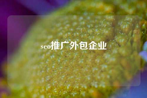 seo推广外包企业